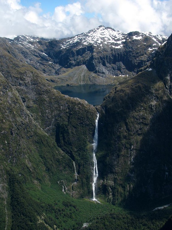 Sutherland Falls, New Zealand Waterfall