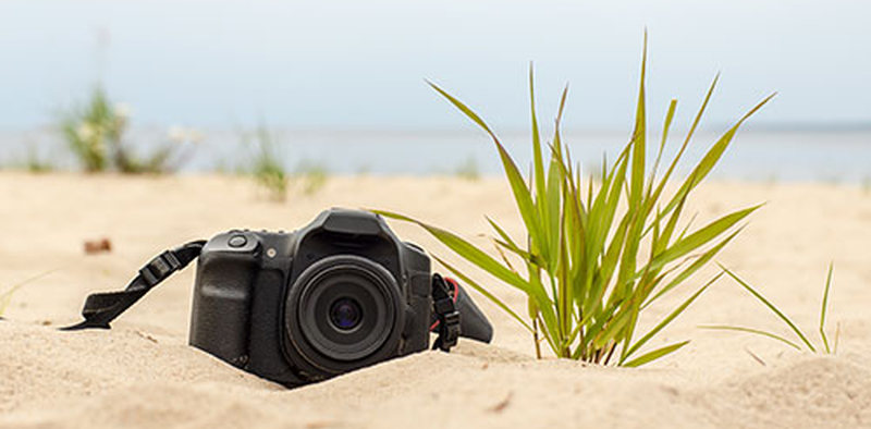 dslr beach picture