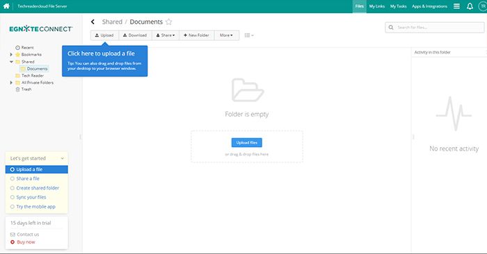 Egnyte Admin Page