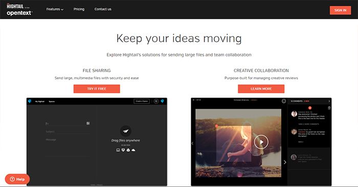 HighTail Home Page