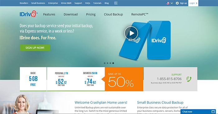 IDrive Home Page