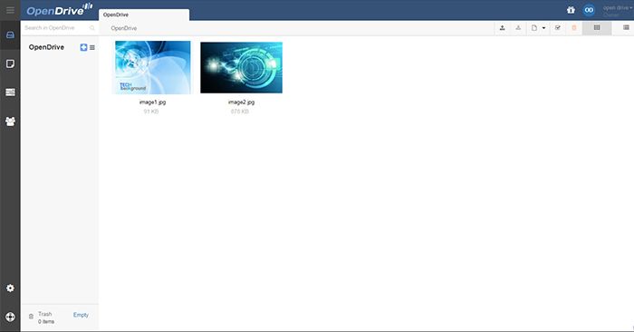 Opendrive Admin Page